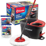 O-Cedar EasyWring Microfiber Spin Mop & Bucket Floor Cleaning System
