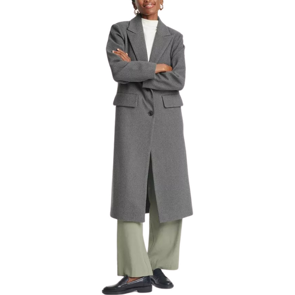 A New Day Women's Faux Wool Topcoat (Gray)