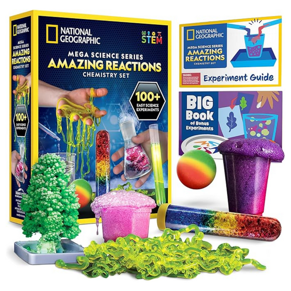 National Geographic Amazing Chemistry Set W/Over 15 Science Experiments