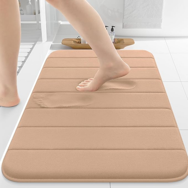 Colorxy 24" x 16" Memory Foam Non-Slip Absorbent Bath Mat