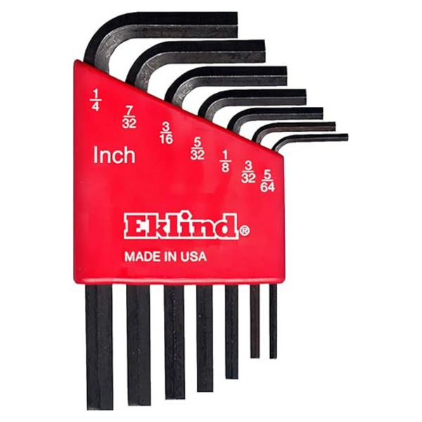 7-Piece Eklind Tool 10107 Hex-L Key Allen Wrench (SAE Inch Sizes 5/64-1/4)