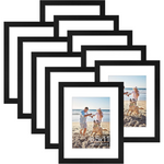 10 Pack 8.5x11 Wood Picture Frames