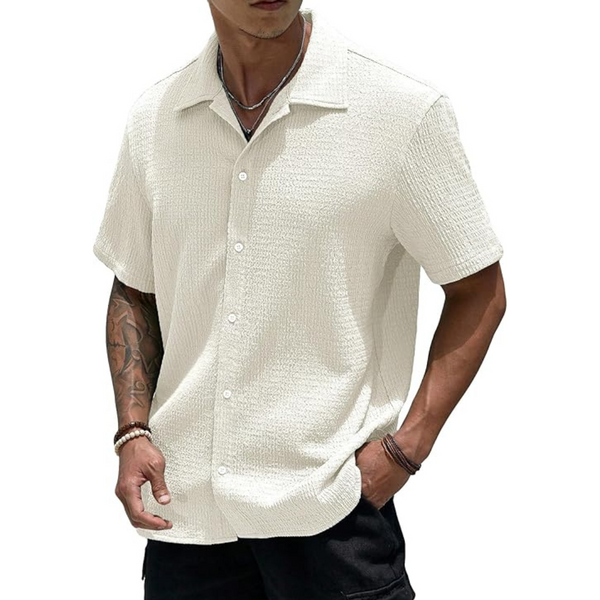 Men's Button Down Beach Shirt