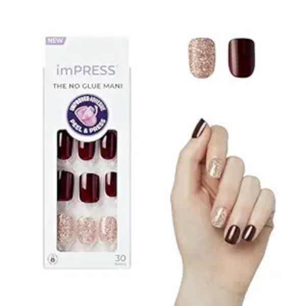 30-Piece KISS imPRESS No Glue Mani Press On Nails
