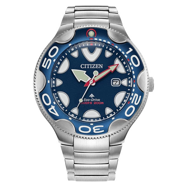 Citizen Men's Eco-Drive Promaster Sea Orca Silver Stainless Steel Watch