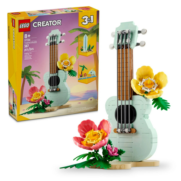 387-Piece LEGO Creator 3-In-1 Tropical Ukulele Building Set (31156)