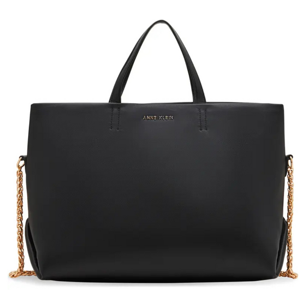 Anne Klein Women's Chain And Knot Tote (Black)