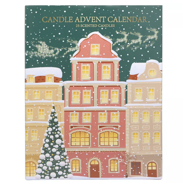 Holiday Advent Calendar Candle Set