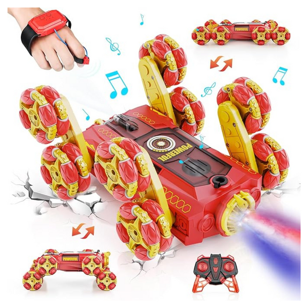 Kids 8WD 2.4Ghz Hand Controlled Gesture Sensing RC Stunt Car Toys
