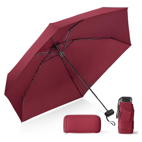 Leagera Compact Travel Mini Umbrella With Case (Various)