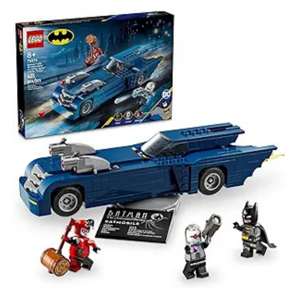 435-Piece LEGO DC Batman W/ Batmobile Vs Harley Quinn & Mr.Freeze (76274)