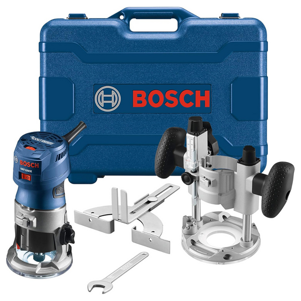 Bosch 1.25 HP (Max) Variable-Speed Palm Router Combination Kit