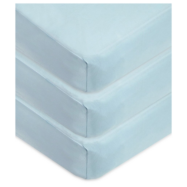 American Baby Company 3 Pack Fitted 100% Cotton Crib Sheets