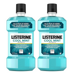 2-Pack 1-Liter Listerine Antiseptic Antibacterial Mouthwash (Cool Mint)