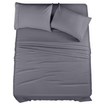 4-Piece Utopia Bedding Microfiber Queen Size Bed Sheets Set