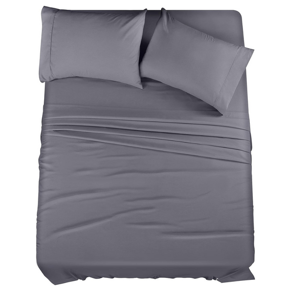 4-Piece Utopia Bedding Microfiber Queen Size Bed Sheets Set