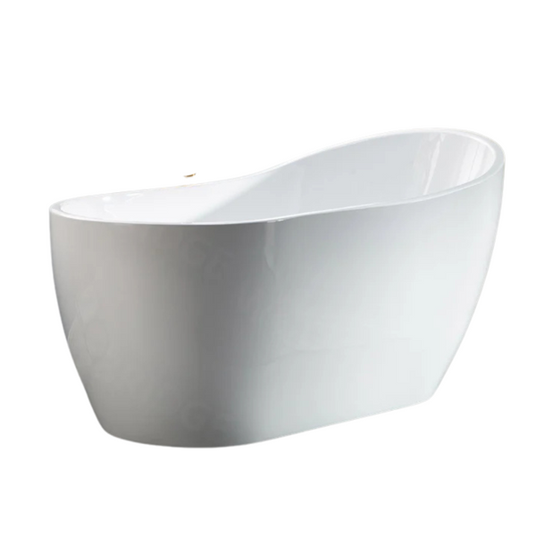 WoodBridge BG-Drain &O 59" x 28" Freestanding Soaking Acrylic Bathtub
