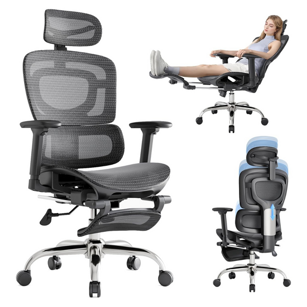 Ergonomic Breathable Mesh Office Chair With Lumbar Support