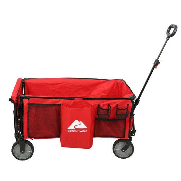 Ozark Trail Camping Utility Wagon with Tailgate & Extension Handle