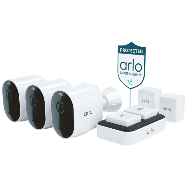 Arlo Pro 5S 2K 3 Camera Indoor/Outdoor Spotlight Security Camera