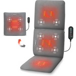 Snailax 2-in-1 Massage Chair Pad w/ 6 Nodes and 3 Heat Settings