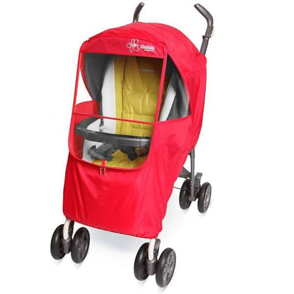 Manito Elegance Plus Stroller Weather Shield/Rain Cover (Red)