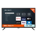 onn. 100012589 32" 720p Smart LED Roku TV