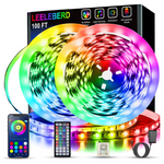 100 ft (2 Rolls Of 50ft) Music Sync Color Changing RGB Led Strip Lights