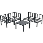 5-Piece Ainfox Outdoor Patio Furniture Sofa Set (Grey)