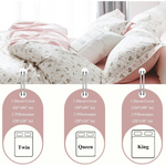 3-Piece 104" x 98" Modern Soft Breathable King Bedding Duvet Cover Sets