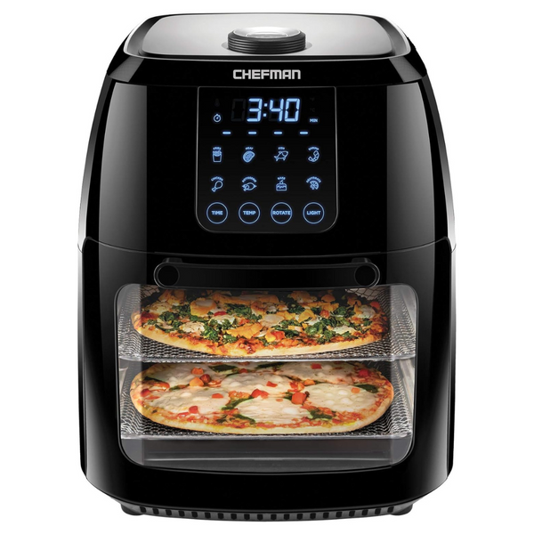 Chefman 6.3 Qt 4-In-1 Digital Air Fryer+, Rotisserie, Dehydrator, Convection Oven, XL Family Size