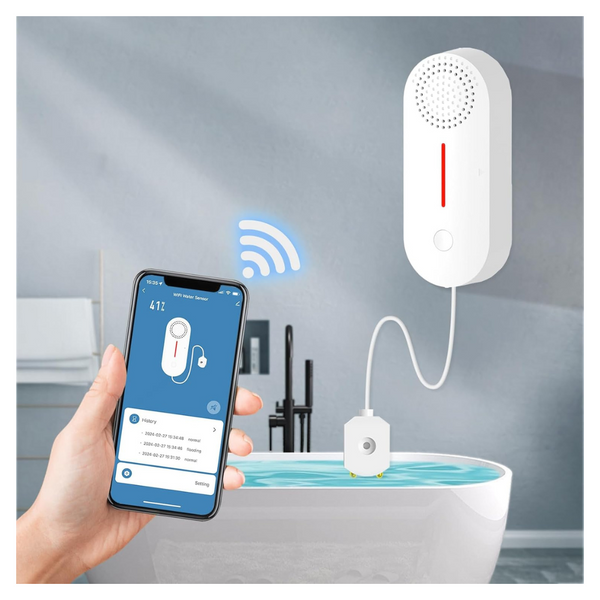 Pilsamas Battery Powered WiFi Water Leak Sensor