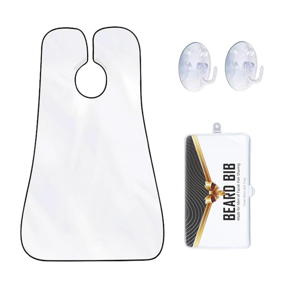Non-Stick Waterproof Beard Bib Apron With 3 Suction Cups