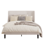 Willa Arlo Interiors Queen Candler Upholstered Platform Bed With Wingback