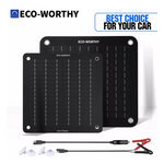 ECO-WORTHY 5W Solar Panel Car Battery & Trickle Charger