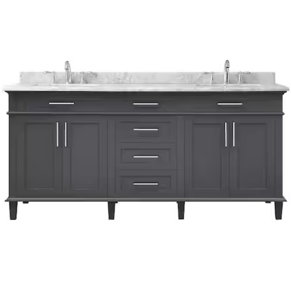 Home Decorators Sonoma 72" Double Sink Bath Vanity (Assembled)