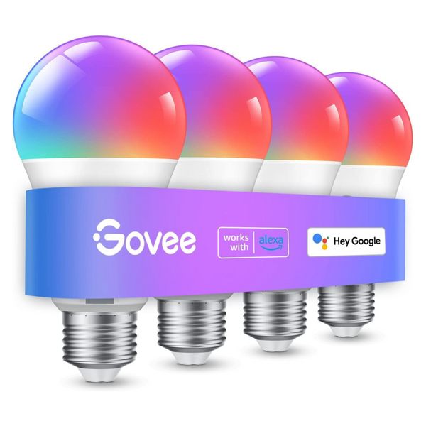 4-Pack Govee Smart Color Changing LED Light Bulb