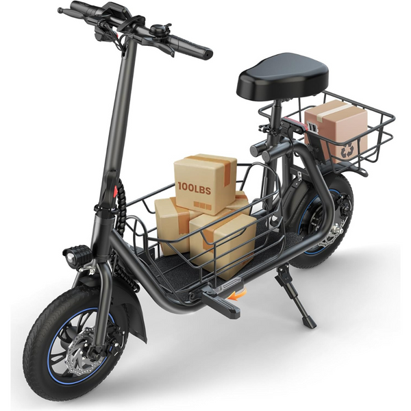 Gyroshoes Electric 550W Powerful Motor 20-Mile Range Scooter with Seat
