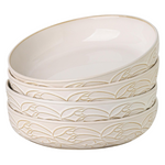 4 Pack 9.75" Microwave Dishwasher Safe Large Pasta Bowls