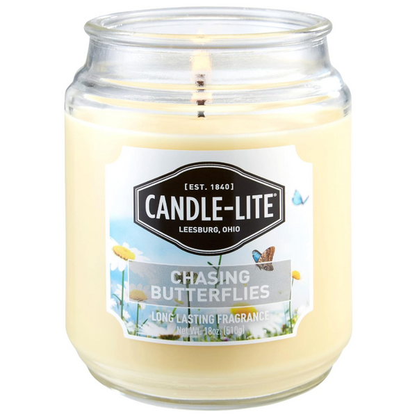 Candle-Lite Everday Chasing Butterflies 18 oz. Aromatherapy Candle