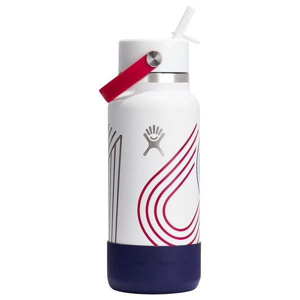 Hydro Flask 32oz Vacuum Insulated Stainless Steel Water Bottle W/ Straw Lid