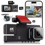 3 Channel WiFi 4K UHD Front And Rear Dash Cam