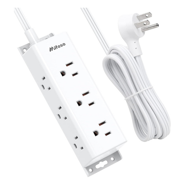 9-Multi Outlets Surge Protector Power Strip With 5ft Extension Cord