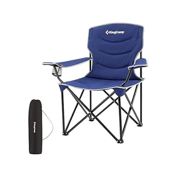 KingCamp Oversized Folding Adults Large Padded Camp Chair