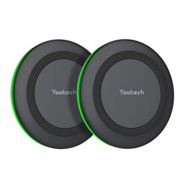 2-Pack Yootech Qi-Certified 10W Max Wireless Charger