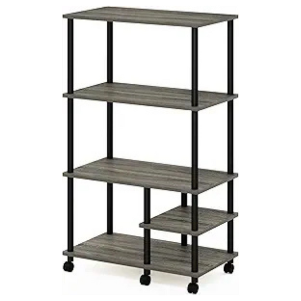 Furinno Turn-N-Tube 4-Tier Toolless Kitchen Storage Shelf Cart