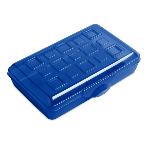Sterilite Small Pencil Plastic Box With Splash Tint Lid