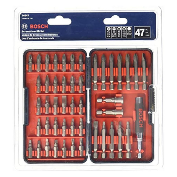 47-Piece Bosch Multi-Size Screwdriver Bit Set