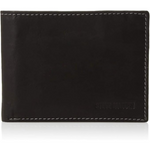 Steve Madden Men's Leather Wallet with Extra Capacity Attached Flip Pockets