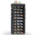10-Tier 36-41 Pairs Tall Metal Large Shoe Storage Rack